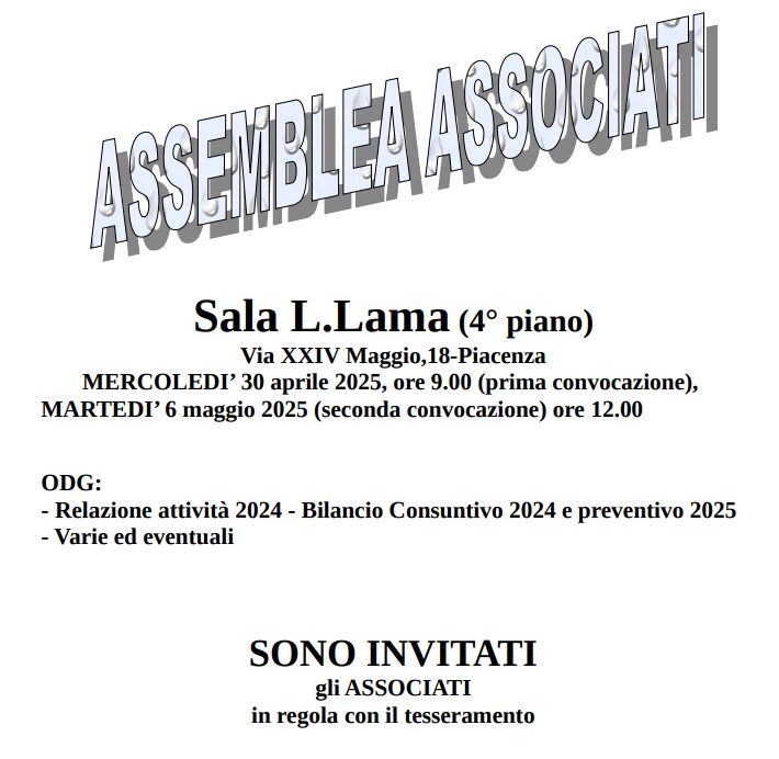 Al momento stai visualizzando ASSEMBLEA SOCI